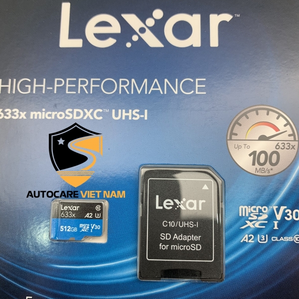 Thẻ Nhớ MicroSDXC Lexar 512GB 95MB/45MB/s (633X)